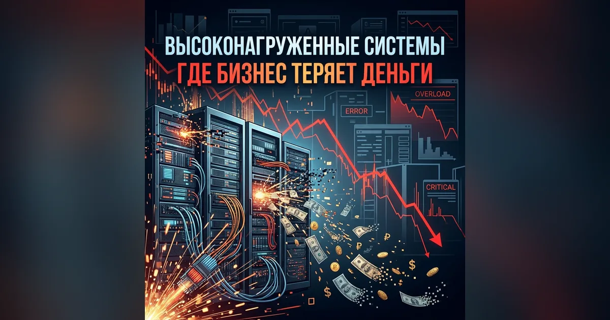 Иллюстрация к статье «Высоконагруженные системы: где бизнес теряет деньги»